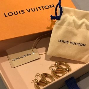 **AUTHENTIC** Louis Vuitton Louise PM Earrings with box, tag and little bag